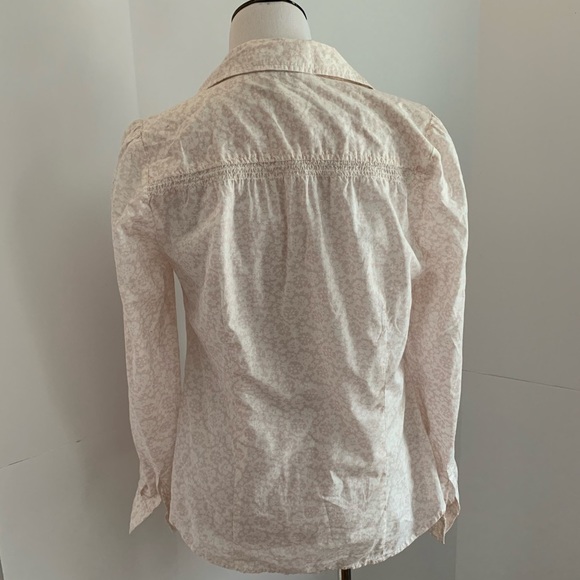 LOFT floral button down medium - Picture 5 of 7